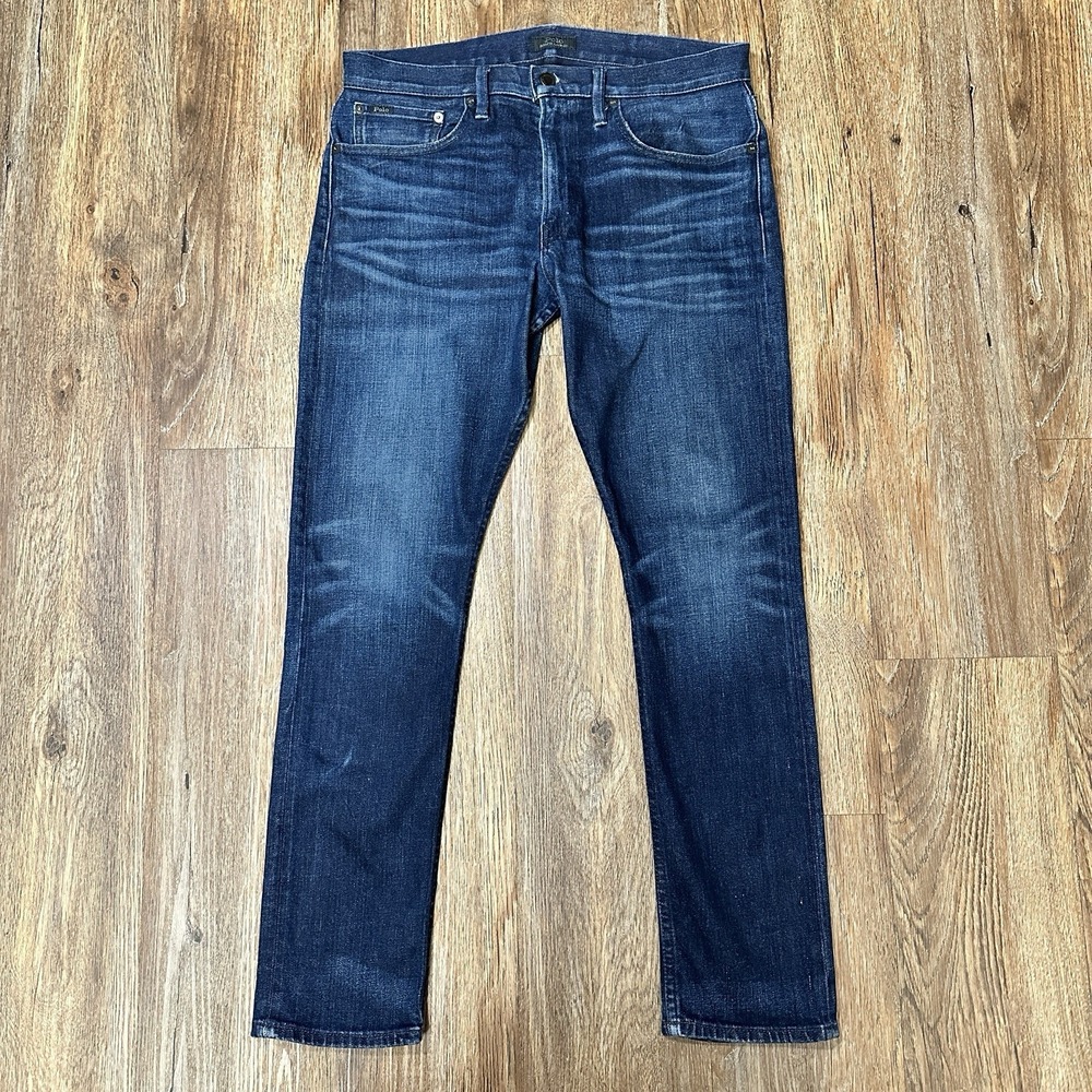 Polo Ralph Lauren Sullivan Slim Jeans Men's 32 X 30 Med/Dark Wash Stretch Denim